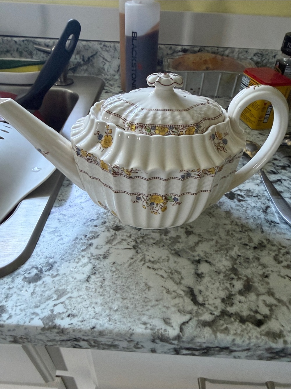 Vintage Copeland Spode England Buttercup Teapot